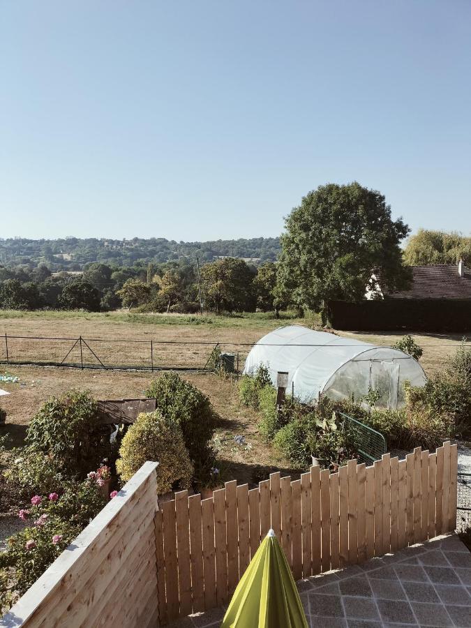 A Deux Pas De Cabourg ,Avec Une Belle Vue Sur La Campagne Normande.A Grangues Buitenkant foto